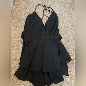 American Threads black romper size M
